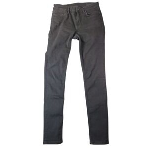 AllSaints Grace Skinny Jeans Washed Black High Rise Stretch Denim Size 29 Grunge